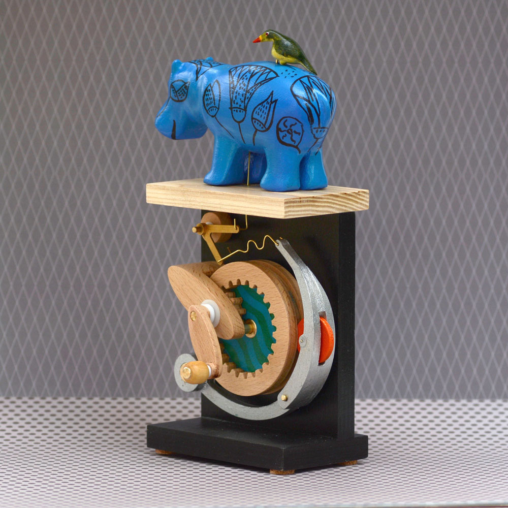 Wooden automaton of William the Hippo